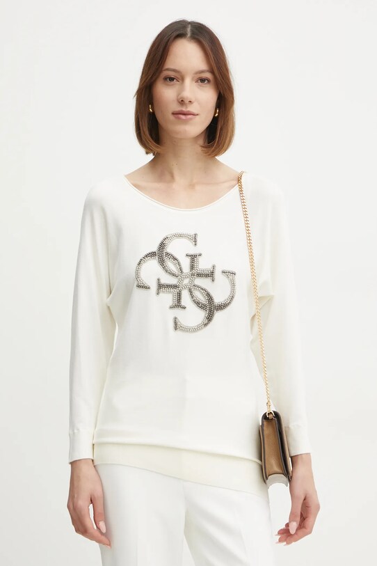 Guess pulover EMERIE subtiri bej W5RR37.Z2NQ2