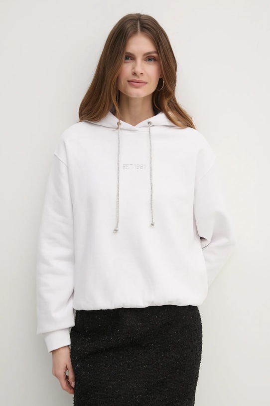 Mikina Guess s kapucňou biela W5RQ00.KBY51