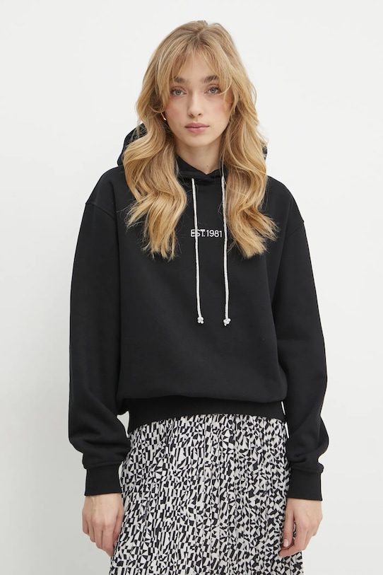 Mikina Guess s kapucňou čierna W5RQ00.KBY51
