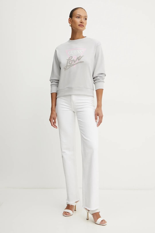 Guess bluza W5RQ04.KB683 szary SS25