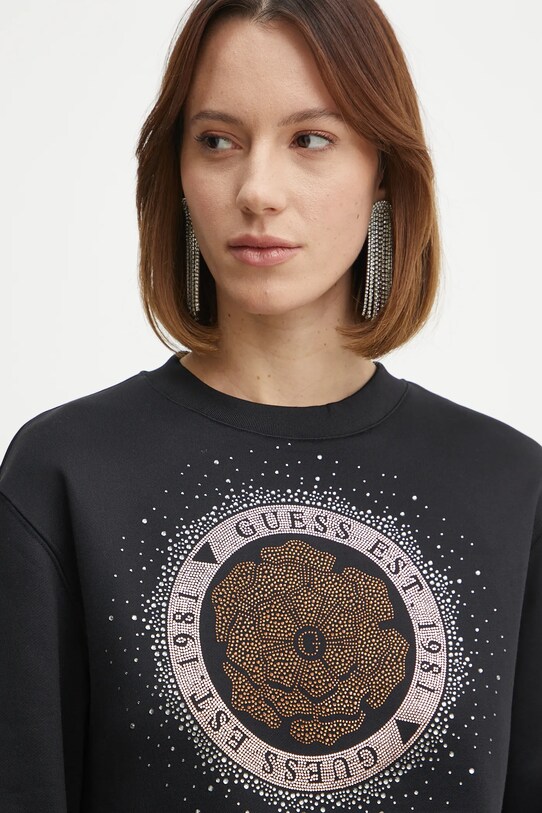 Mikina Guess čierna W5RQ05.K7EX1
