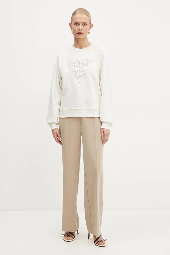 Guess bluza W5RQ09.K8802 bej SS25