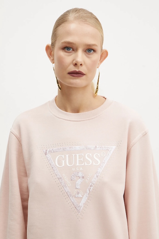 Guess bluza różowy W5RQ09.K8802