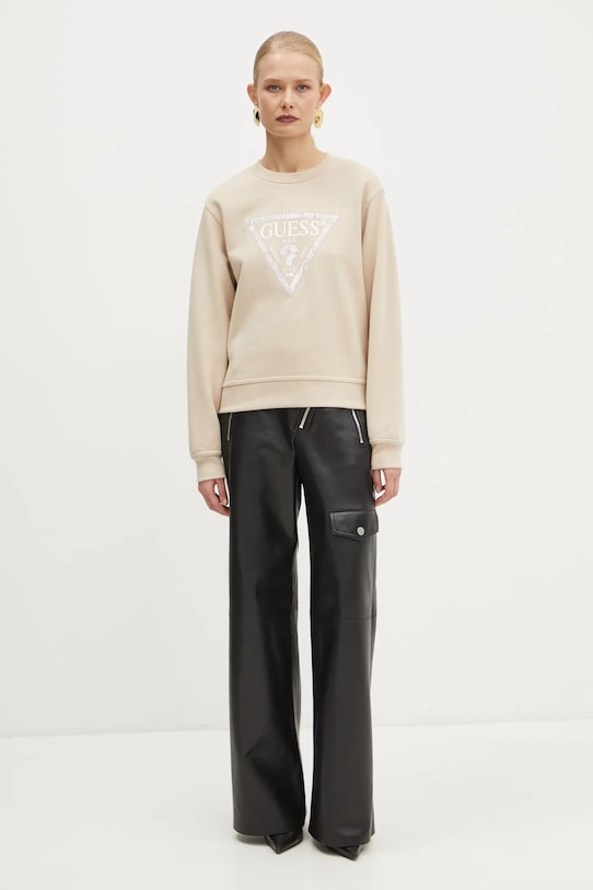 Guess bluza W5RQ09.K8802 beżowy SS25