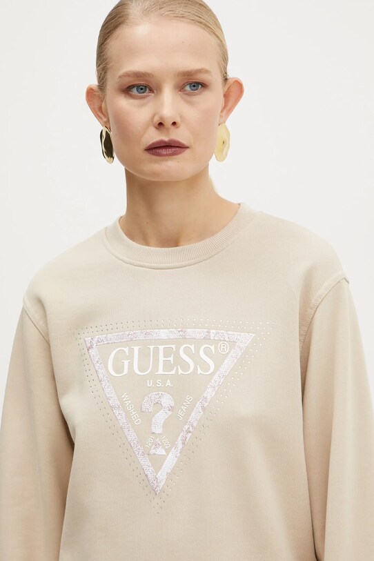 Guess bluza beżowy W5RQ09.K8802