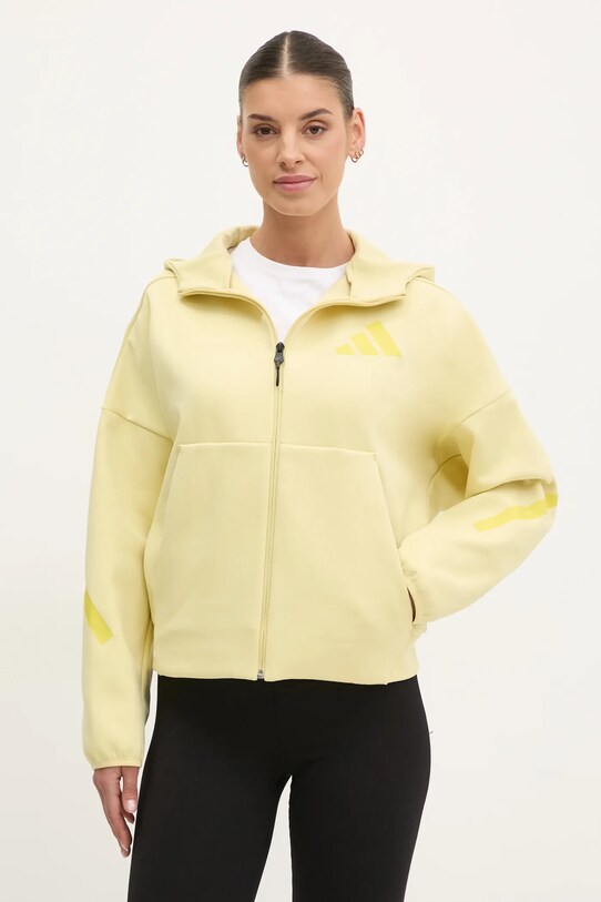 Mikina adidas Z.N.E. s kapucí žlutá JJ4753