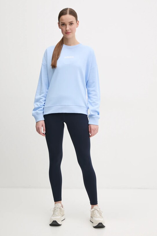 adidas bluza Essentials Linear JC8290 albastru SS25