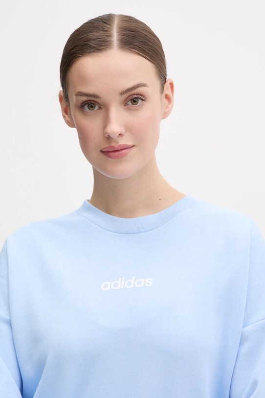 adidas bluza Essentials Linear albastru JC8290