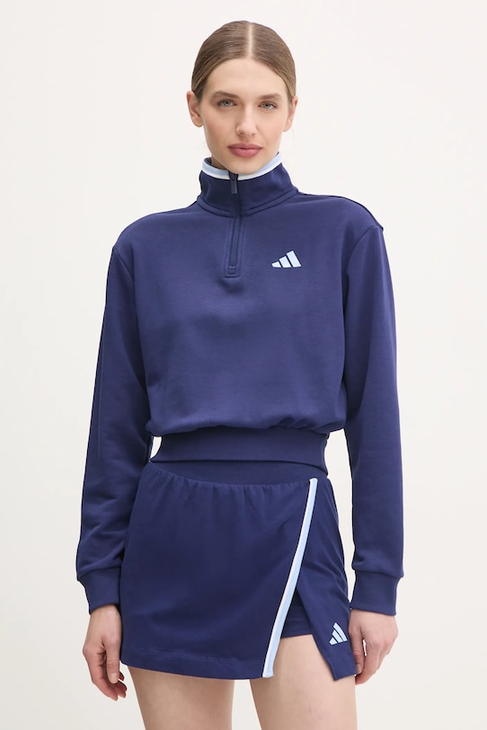 Mikina adidas W CB Color Pop bavlna tmavomodrá JG4172