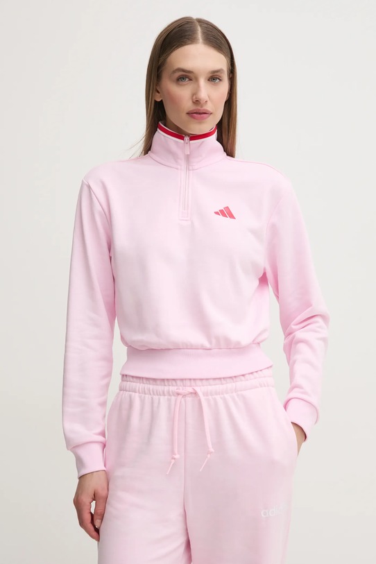 adidas bluza W CB Color Pop cu modele roz JG4174