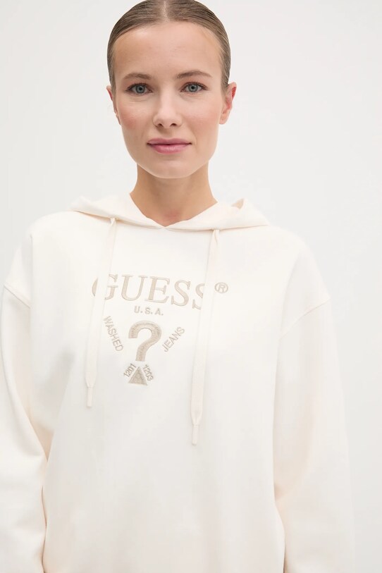Guess bluza ROBERTA beżowy V5RQ11.KC3D2