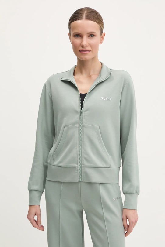 Guess bluza GELSEY z elastanem zielony V5RQ17.KCOB2