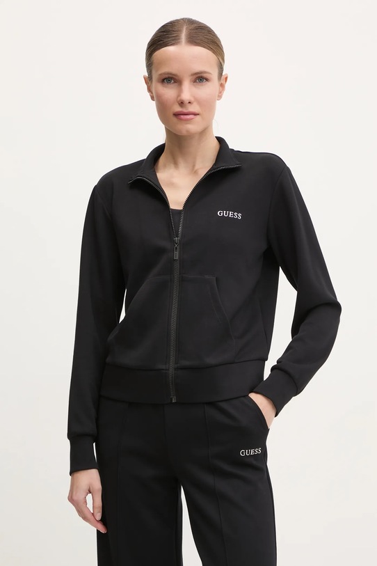 Mikina Guess GELSEY s elastanom čierna V5RQ17.KCOB2
