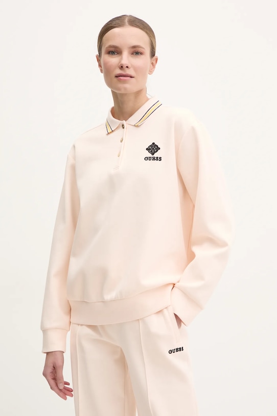Кофта Guess MARGARET без капюшона рожевий V5RQ01.KCLD1