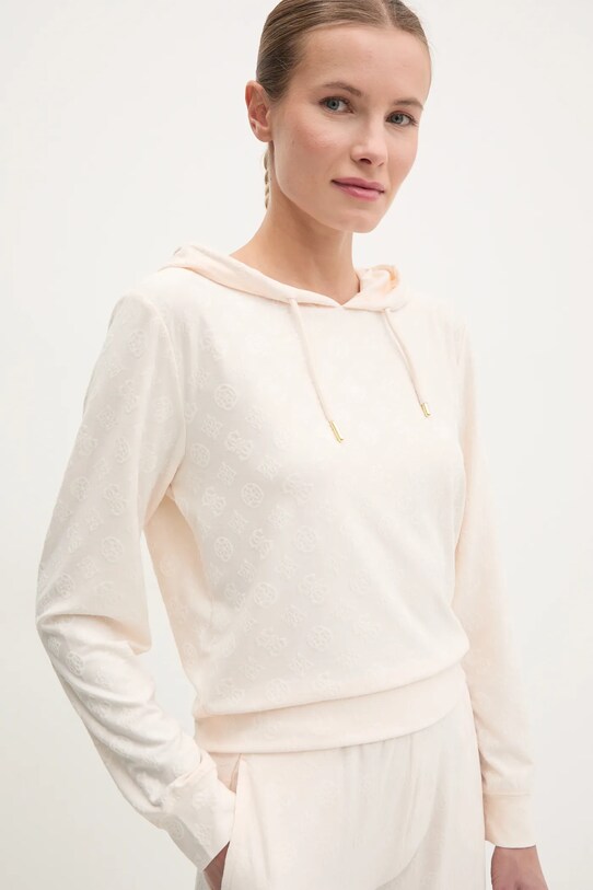 Guess bluza MONICA beżowy V5RQ21.KCLG2