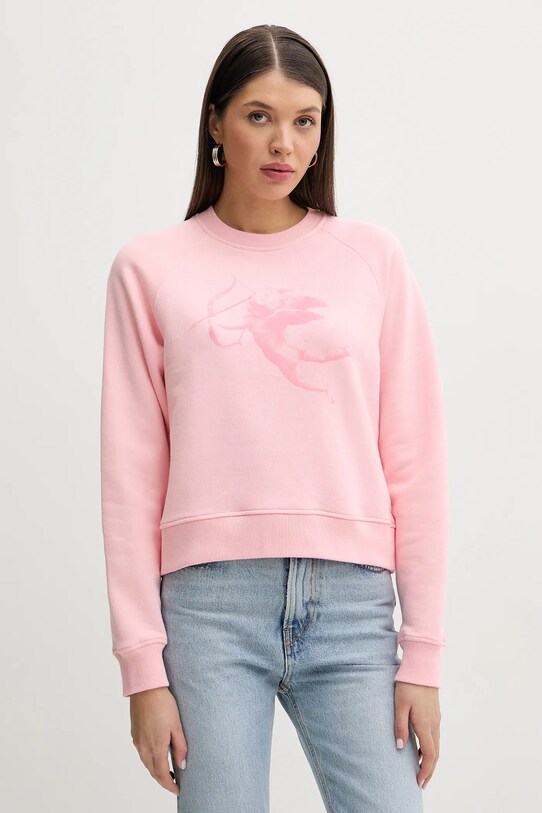 Хлопковая кофта Fiorucci Cupid Print Slim Fit Sweatshirt хлопок розовый W02SPSCR327CJ01PN02