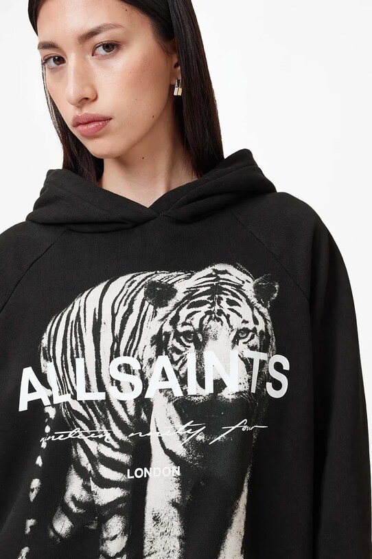 AllSaints hanorac de bumbac KIT TALON W152JB negru SS25