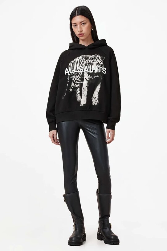 AllSaints hanorac de bumbac KIT TALON negru W152JB