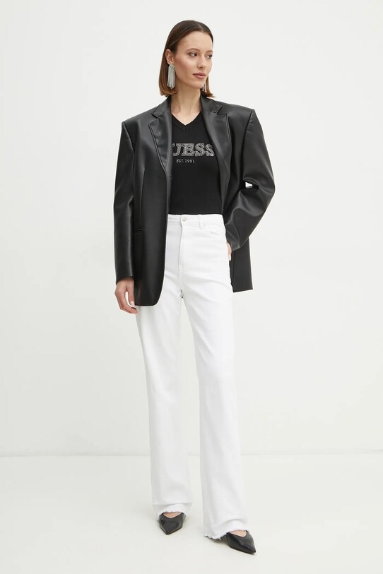 Guess pulover HOLLY W5RR38.Z2NQ2 negru SS25