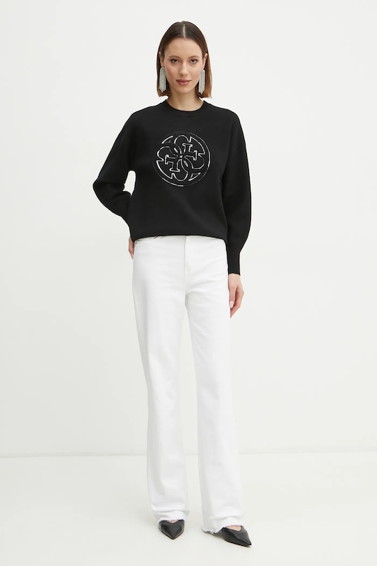 Guess pulover KATE W5RR40.Z26I2 negru SS25