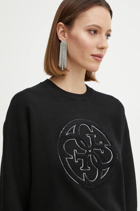 Guess pulover KATE negru W5RR40.Z26I2