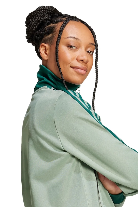 adidas Originals felső Clastic Tracktop türkiz JC5809