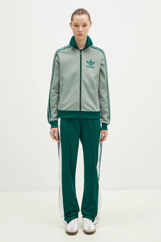Mikina adidas Originals Clastic Tracktop JC5809 tyrkysová