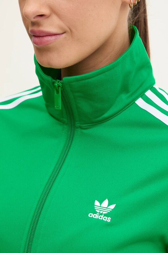 adidas Originals bluză Adicolor Classics Firebird verde JC8261