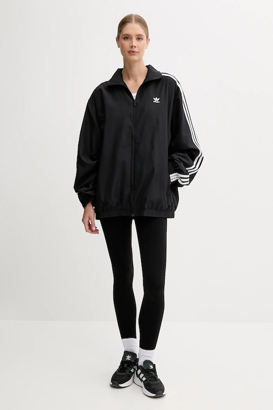 adidas Originals bluză OVERSIZED TT JD3392 negru AW25