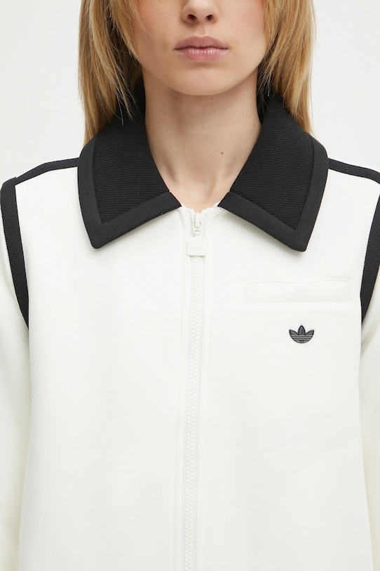 adidas Originals sweatshirt Collared Tracktop white JD5469