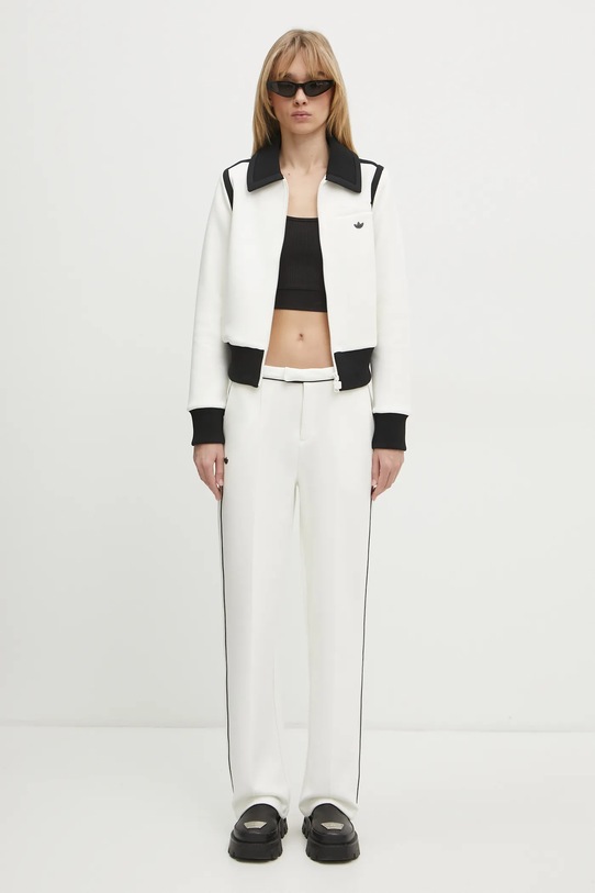 adidas Originals sweatshirt Collared Tracktop JD5469 white