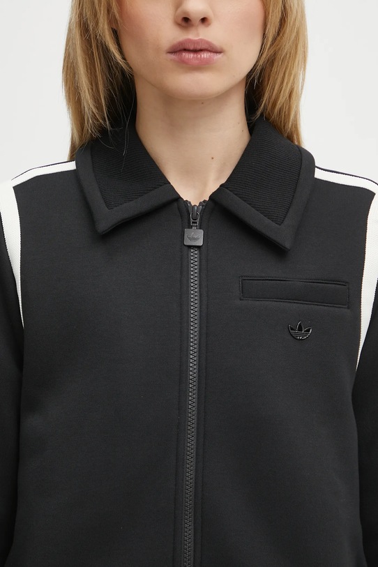 adidas Originals sweatshirt Collared Tracktop black JD5470