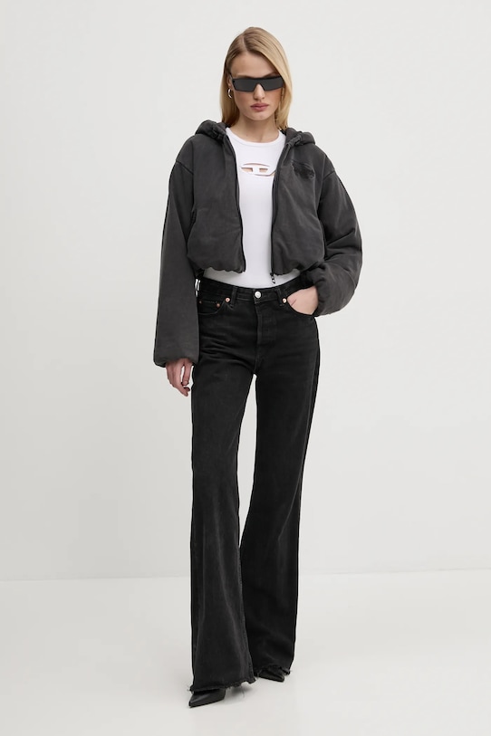 Bavlněná mikina Diesel F-ENERDI SWEAT-SHIRT A16615.0BNEG šedá SS25