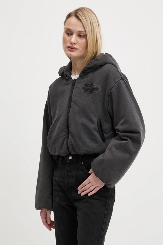 Bavlněná mikina Diesel F-ENERDI SWEAT-SHIRT šedá A16615.0BNEG