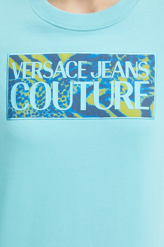 Бавовняна кофта Versace Jeans Couture 78HAIE04.CF00E бірюзовий
