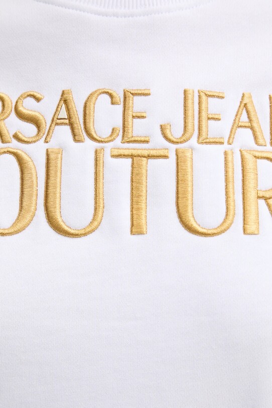 Versace Jeans Couture felpa in cotone 78HAIT06.CF01T bianco