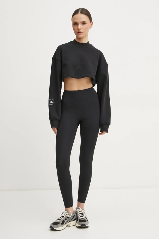 adidas by Stella McCartney felpa tuta TrueCasuals IJ0565 nero SS25
