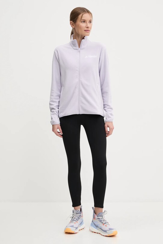 Sportovní mikina adidas TERREX Essentials JP1453 fialová SS25