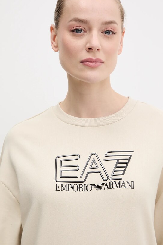 EA7 Emporio Armani bluză print bej AF12473.7W000099