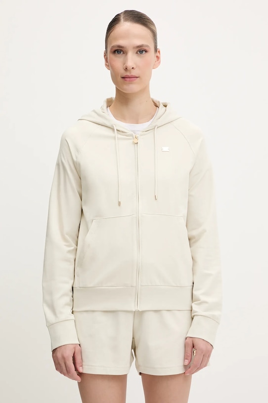 Mikina EA7 Emporio Armani s kapucí béžová AF13135.7W000078
