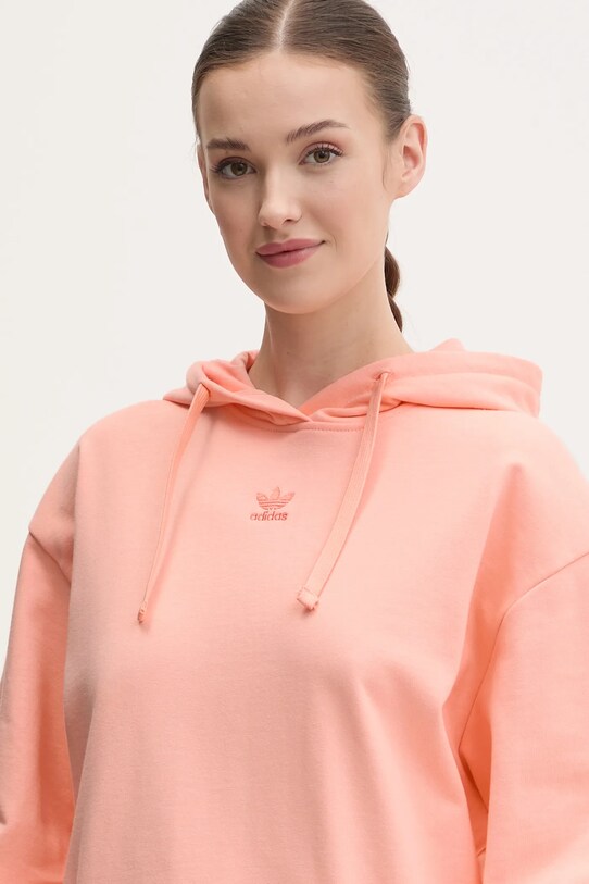 Βαμβακερή μπλούζα adidas Originals Essential πορτοκαλί JJ3499