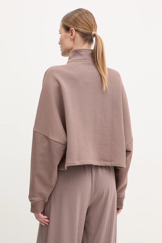 Одежда Хлопковая кофта adidas Originals Essential JD0922 коричневый