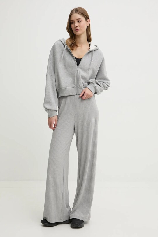 Бавовняна кофта adidas Originals Essential JN7844 сірий SS25