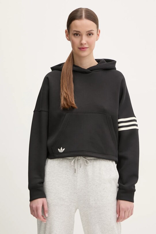 Кофта adidas Originals Neuclassics з капюшоном чорний JI8500