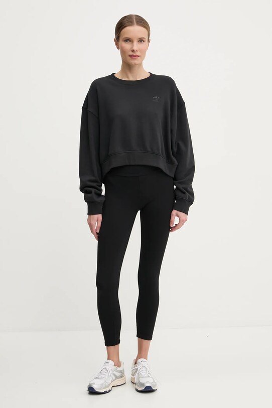adidas Originals hanorac de bumbac Nelson JC8335 negru SS25