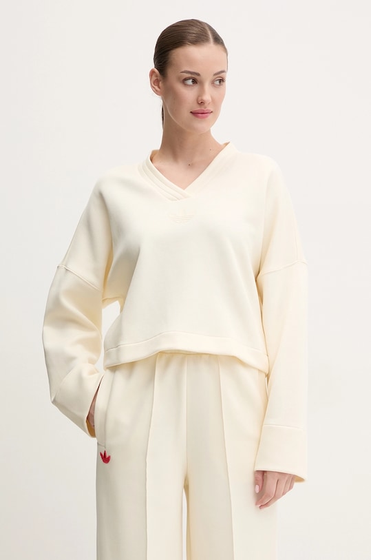 adidas Originals bluza V-SWEATSHIRT pozostałe beżowy JJ0963