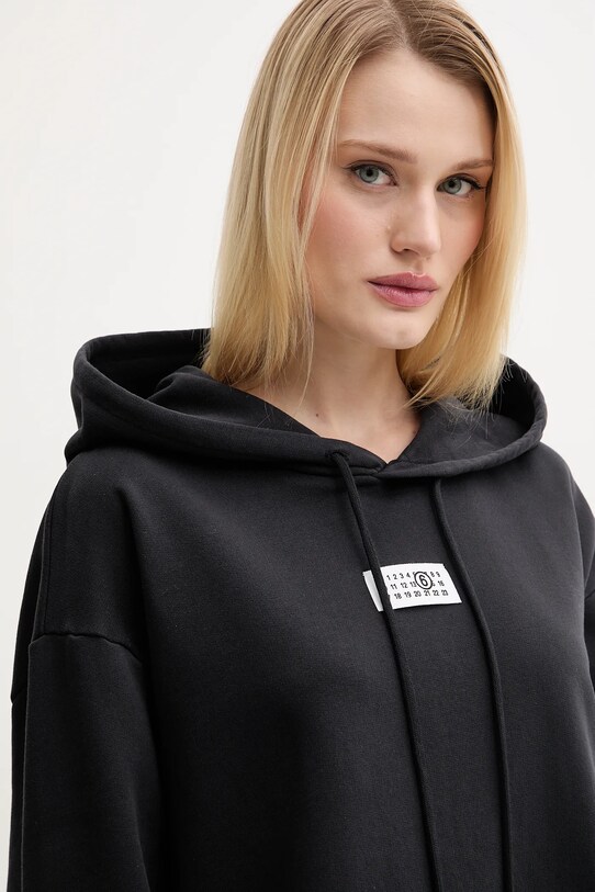 MM6 Maison Margiela hanorac de bumbac negru S52GU0235.M25012