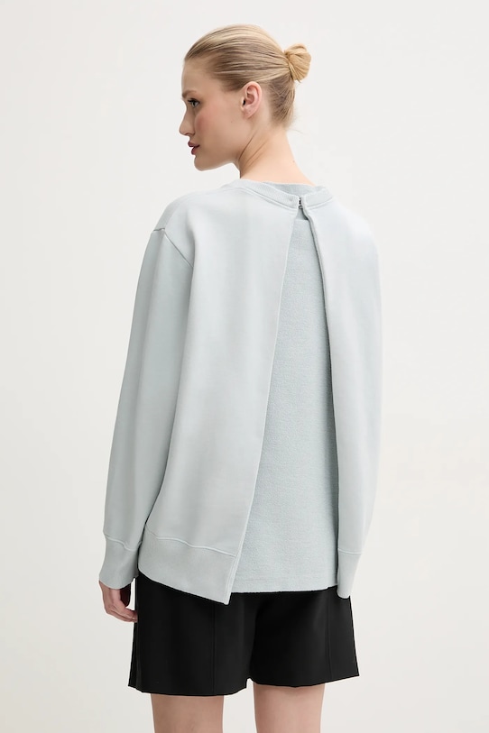 Одежда Хлопковая кофта MM6 Maison Margiela S52GU0240.M25012 бирюзовый