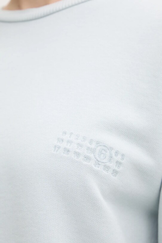 Хлопковая кофта MM6 Maison Margiela бирюзовый S52GU0240.M25012