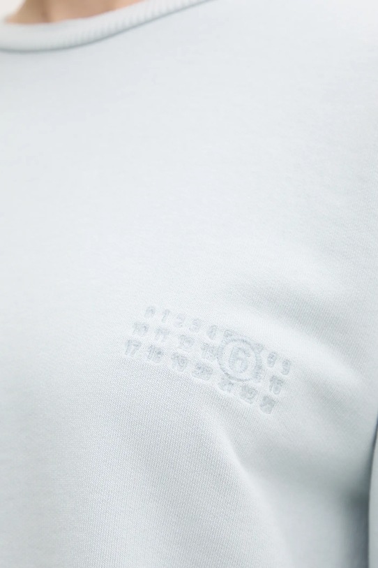 MM6 Maison Margiela cotton sweatshirt turquoise S52GU0240.M25012
